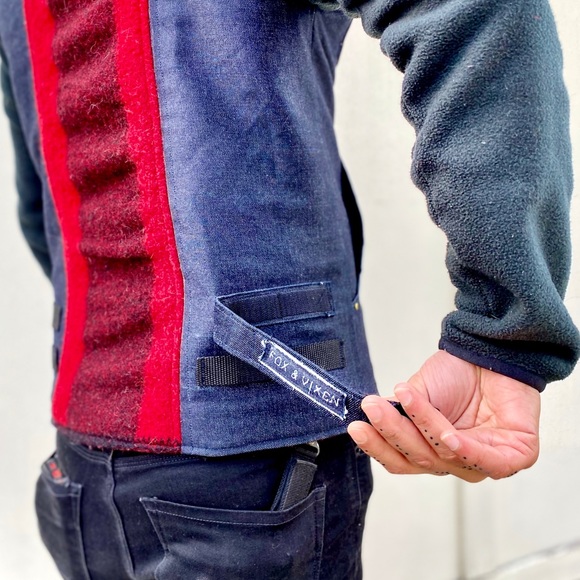 🦊 FOX & VIXEN || HANDMADE VINTAGE || Unisex Blanket-Lined Dead-Stock Denim Vest - Picture 12 of 16